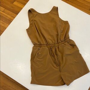 All in Motion Brown Jumpsuit